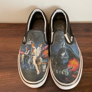 Star Wars Vans Slip-On. Mens 7, Women’s 8.5